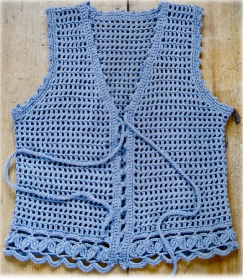 Crochet Openwork Mesh Vest Crochet Pattern A Lovely Chic