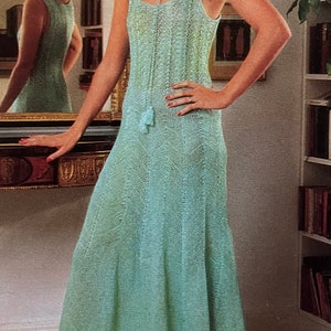 Vintage Knitted Dress Pattern Knit An Evening Dress Tutorial A Classic Design To Create A Unique Flowing Gown Instant Digital Download