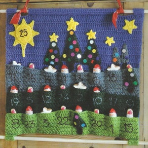 Crochet Interactive Family Christmas Fun Advent Calendar Pattern Instant Download
