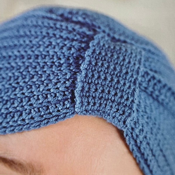 Lovely Crochet Classic Turban Style Hat Pattern An Easy Pattern To Follow And Make Instant Download