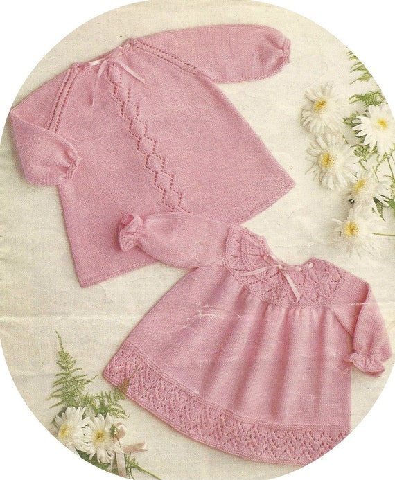 Knit Cute Baby Dresses Create These Timeless Vintage Designs Remastered  Knitting Tutorial For making Baby Clothes Instant Digital Download