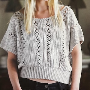 Stunning Crochet Summer Batwing Top Create a Loose Boho Chic Design Ideal For Handmade Fashion Crocheting Tutorial Instant Digital Download