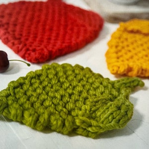 Knitted Leaf Pattern Create Cute Trivets or Coaster Knitting Tutorial You Can Make An Autumn Garland Handmade Gifts Instant Digital Download