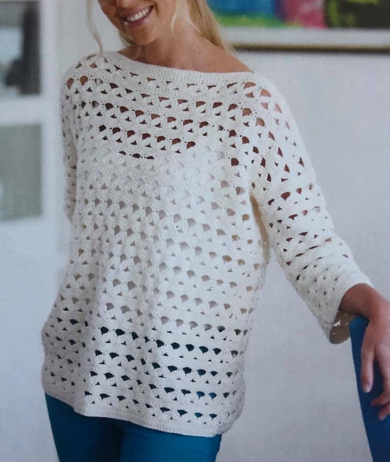 Crochet Sweater Top Pattern Crochet PDF Pattern