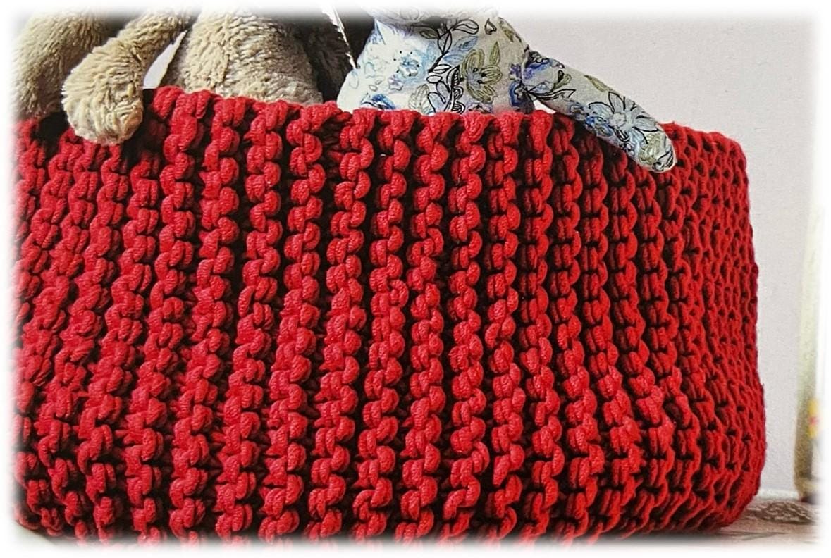 Knitted Oversized Chunky Basket Knitting Pattern Beginner Knitted Oversized Chunky Basket Knitting Pattern Beginner