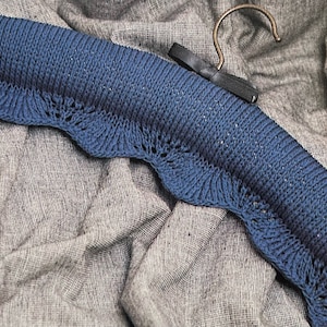 Vintage Knitted Padded Hanger Pattern Create A Cosy Cover For Your Wardrobe Favourites Knitting Tutorial Instant Digital Download