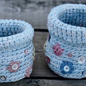 Crochet Basket Pattern in Two Sizes Make Charming Storage Solutions for Sewing Essentials Easy Handmade Home Décor Instant Digital Download