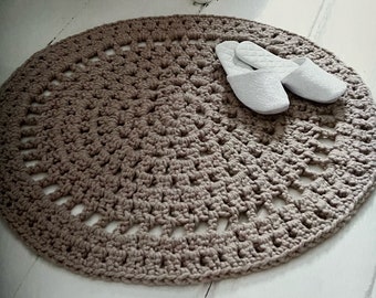 Crochet Round Chunky Yarn Rug Crochet PDF Pattern Instant Download