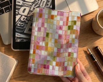 Stained Glass Magnetic Back Kindle Paperwhite Case Kobo Case Paperwhite 12th 7" Kindle Clear Back Paperwhite 11th 6.8" Detachable case