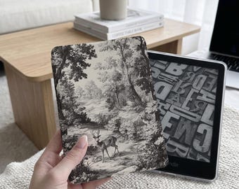Custodia retrò per Kindle, custodia magnetica staccabile, custodia per Kobo, custodia Paperwhite 12th 7", Kindle Colorsoft, retro trasparente per Kindle, Paperwhite 11th 6,8"