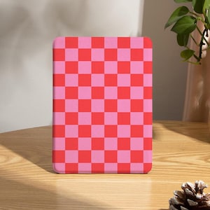 Custodia a scacchiera per Kobo/Kindle Paperwhite 12° 7", Paperwhite 11° 6,8", 10° 6", custodia trasparente per Kindle, Kindle Fire/Oasis, custodia per Kobo Clara