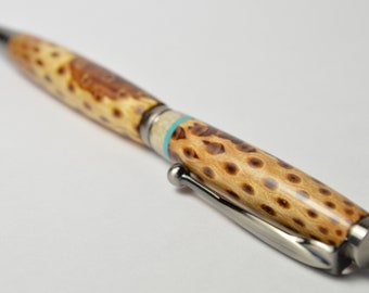 Awesome Handcrafted Pine Cone Pen ~ Handmade Wooden Pen ~ Gift Ready with Velvet Pouch