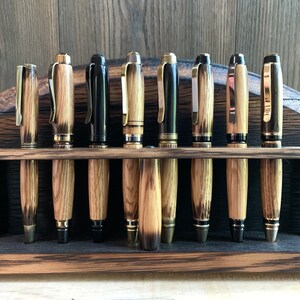 Whiskey Barrel Pen Wood Rustic Whiskey Bourbon Barrel Cigar Pen Man Cave Gift Home Office Desk Pen