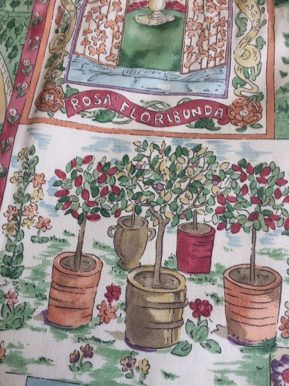 John Lewis Garden Curtains Pair Rosa Floribunda Kitchen Etsy
