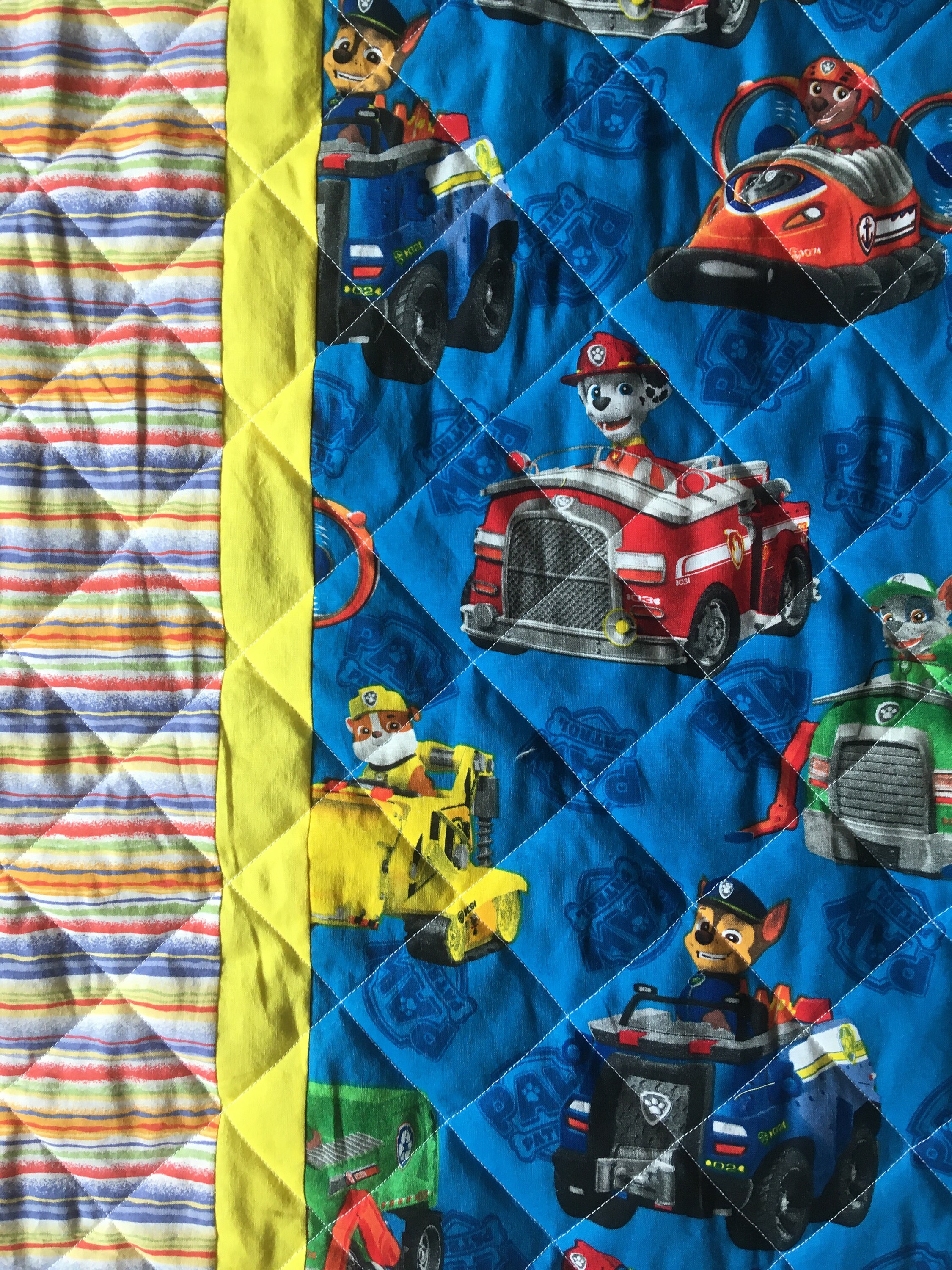 Paw Patrol Quilt Toddler Child Baby Quilt Nap Mat Etsy UK