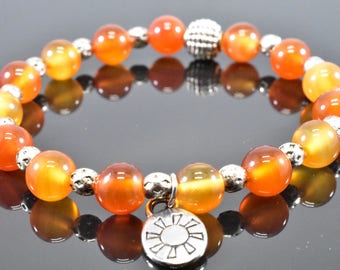 Carnelian Gemstone Bracelet