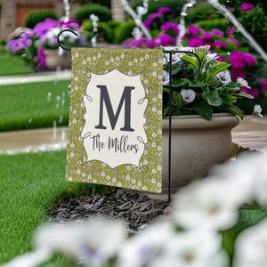 Personalized Garden Flag, Family Name Yard Flag, 12x18 inch Yard Sign, Double Sided Print