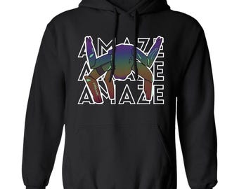 PHM Inspired Hand-drawn Rocky Amaze Sticker Style Hoodie