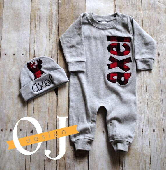 buffalo plaid baby sleeper