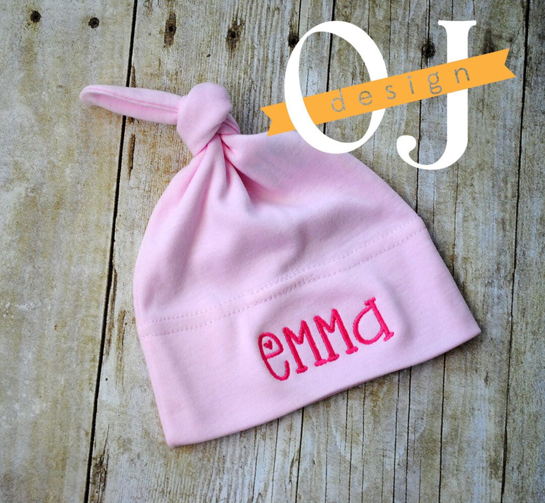 Personalized Name Baby Infant Hat Embroidered Newborn Hat Etsy