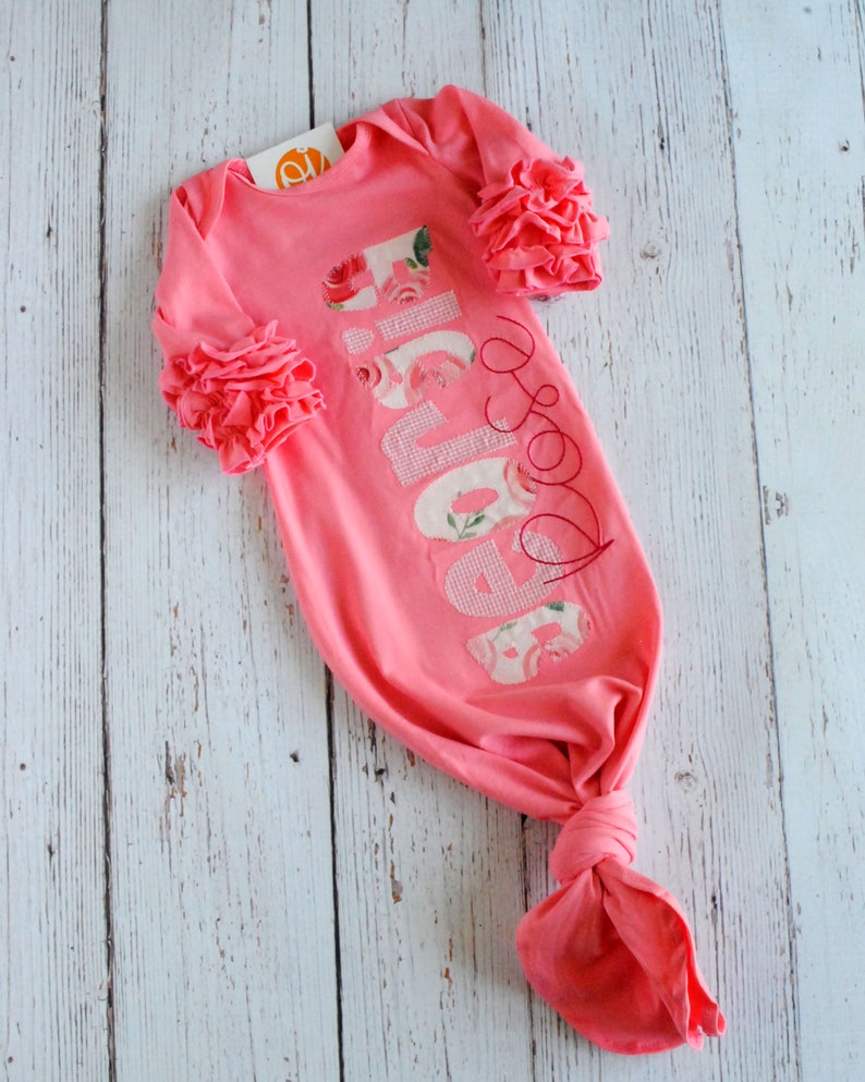 infant tie gown