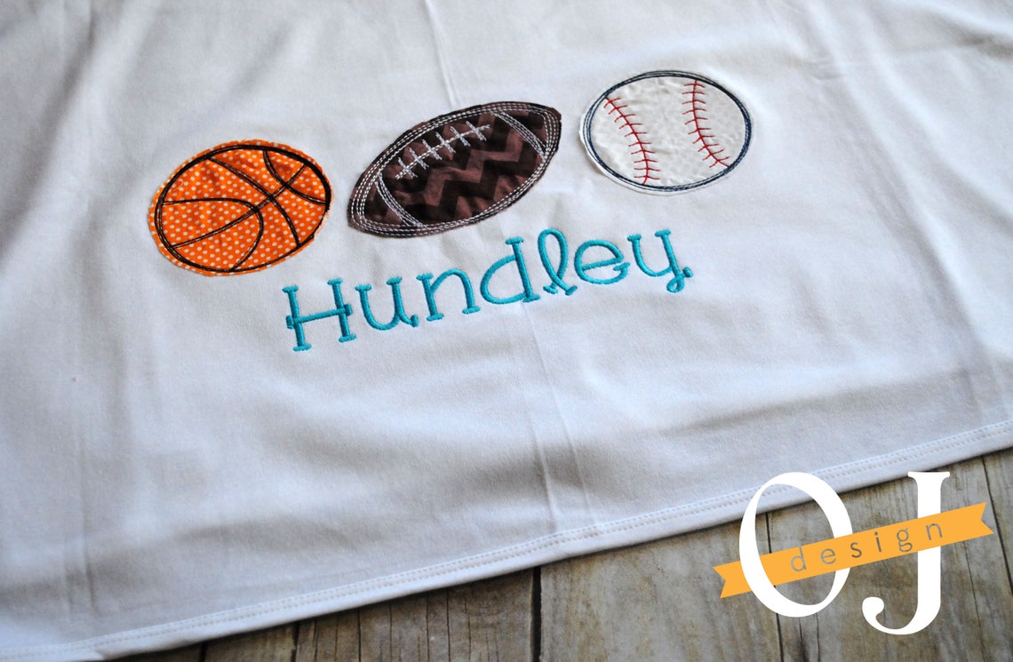 Personalized Baby Name Sport Receiving Blanket Baseball Etsy