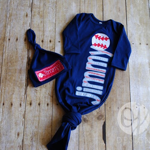 Monogrammed Baby Boy Hat Personalized Newborn Hat Etsy