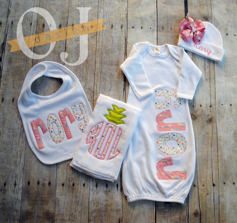 Personalized Baby Girl Gift Set Newborn Gift Set Infant Etsy