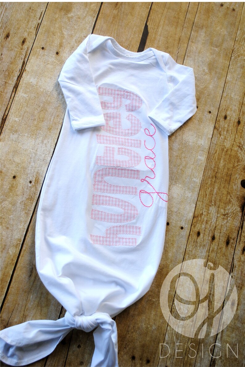 infant tie gown
