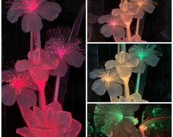 Fiber Optic Flowers Etsy