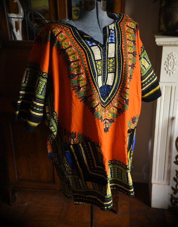 Extra Large / 2x - Vintage 1980's Dashiki shirt -… - image 2