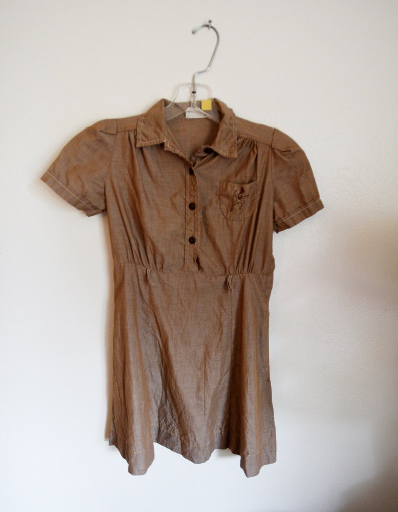 Vintage 1940s Girl Scout Brownie Dress Uniform - Etsy