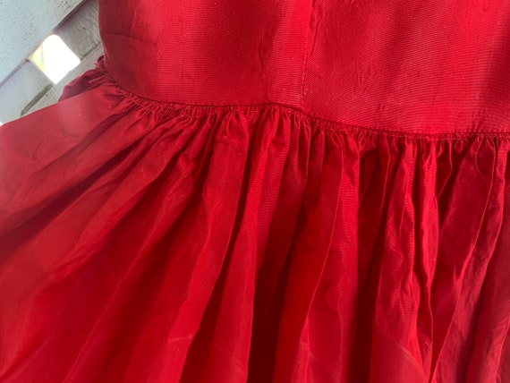 Kids - Young adult - sweet satin red dress - full… - image 7