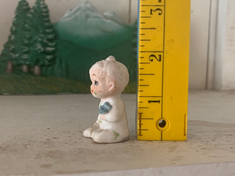 Vintage Miniature Figurine Baby Bone China Tiny Etsy