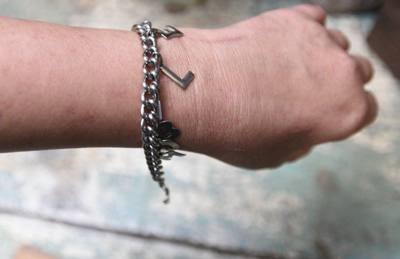 Vintage Mobile Ala  - Charm Bracelet - Silver Ton… - image 4