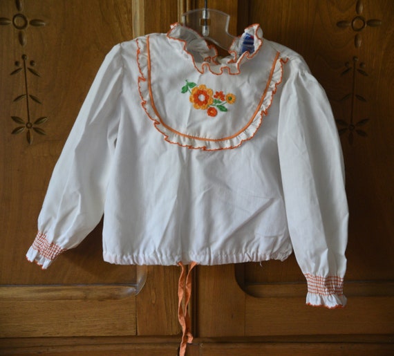 Kids - Super Sweet Embroidered Peasant Blouse - image 1