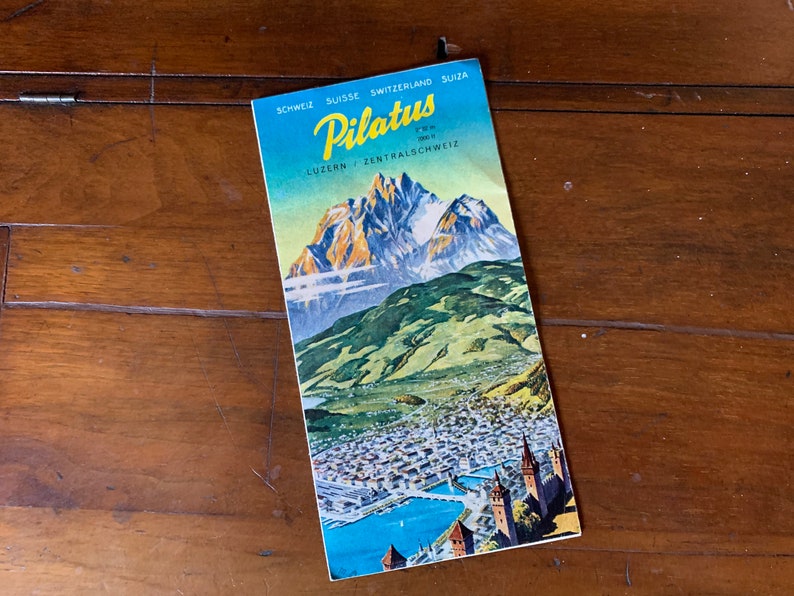 Fabulous Switzerland travel book brochure Souvenir Etsy