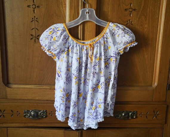 Sweet Girls - Kids - Vintage Blouse - with puffy … - image 2
