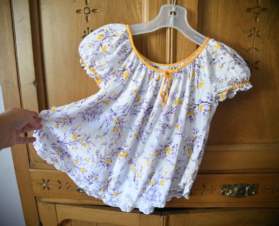 Sweet Girls - Kids - Vintage Blouse - with puffy … - image 1