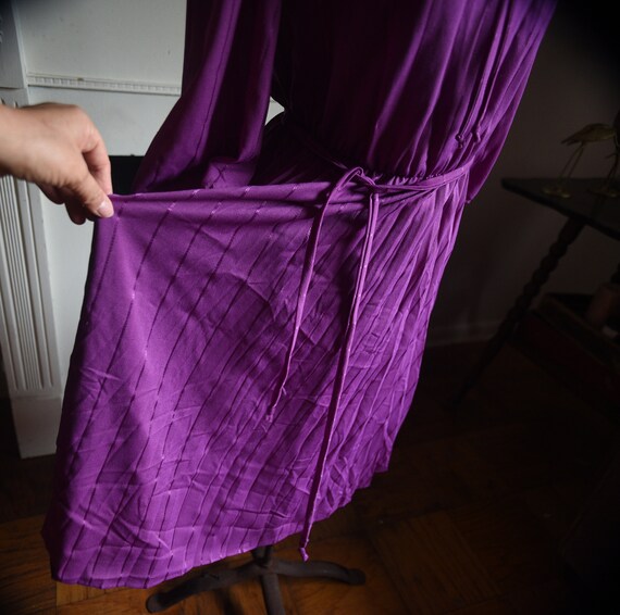 Small - Vintage Pretty Purple Secretary Dress - image 8