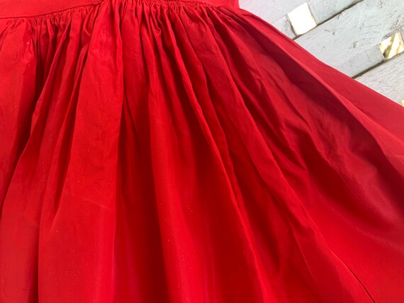 Kids - Young adult - sweet satin red dress - full… - image 9
