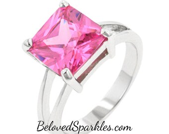 Beloved Sparkles Charlene Aqua Blue 8ct Cushion Cubic Zirconia Statement Cocktail Ring Beloved Sparkles Charlene Aqua Blue 8ct Cushion Cubic Zirconia Statement Cocktail Ring