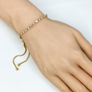 Bracelet Bridal Bolo Ajustable Nadri En Argent Avec Pierres Cz - Neuf Avec étiquettes