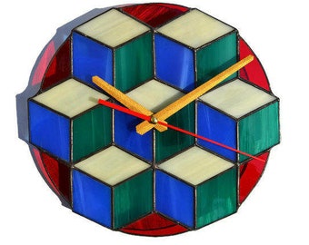 Decorative Cube Wall Clock - Unique Modern Wall Clock with Geometric Design