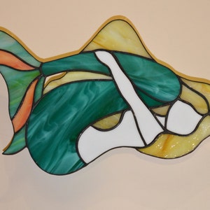 Large Mermaid Stained Glass Suncatcher image 4