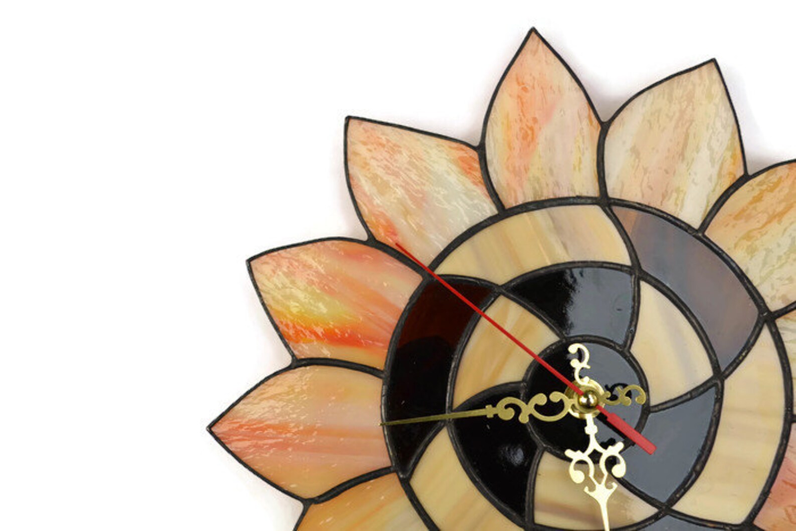 Sunflower Clock Kitchen Wall Clock Sunflower Wall Clock 10 Etsy