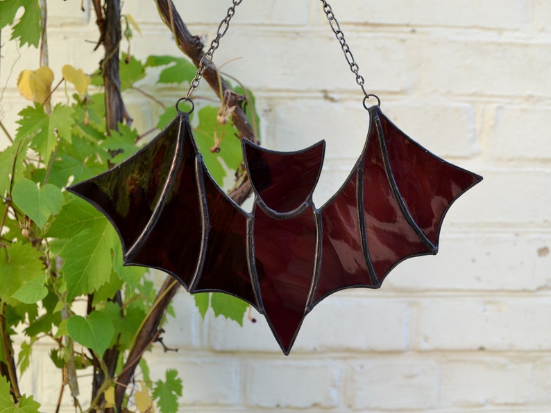 Stained Glass Bat Suncatcher. Bat Stained Glass. Stained Glass - Etsy ...