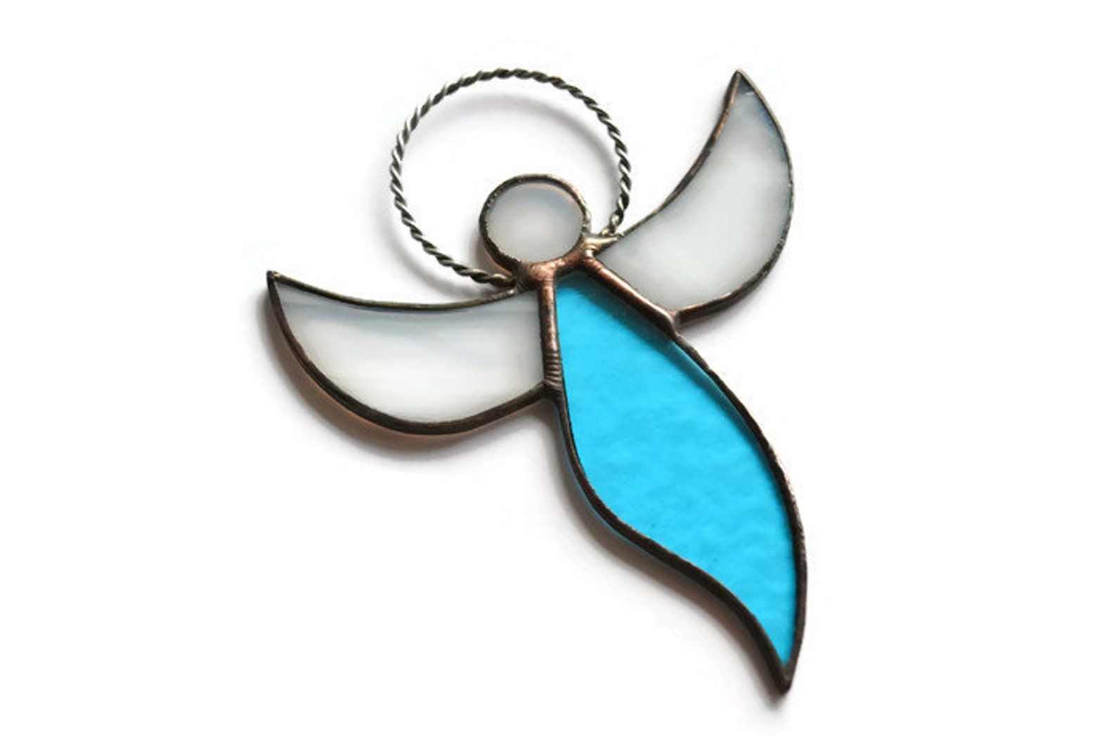 Stained Glass Angel Suncatcher for Window Hanging Guardian Etsy