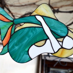 Large Mermaid Stained Glass Suncatcher image 2