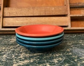 4 AVAILABLE, Priced PER BOWL, Vintage Fiestaware Berry Bowls, Forest Green, Sea Mist, Persimmon, Berry Bowls, FW5